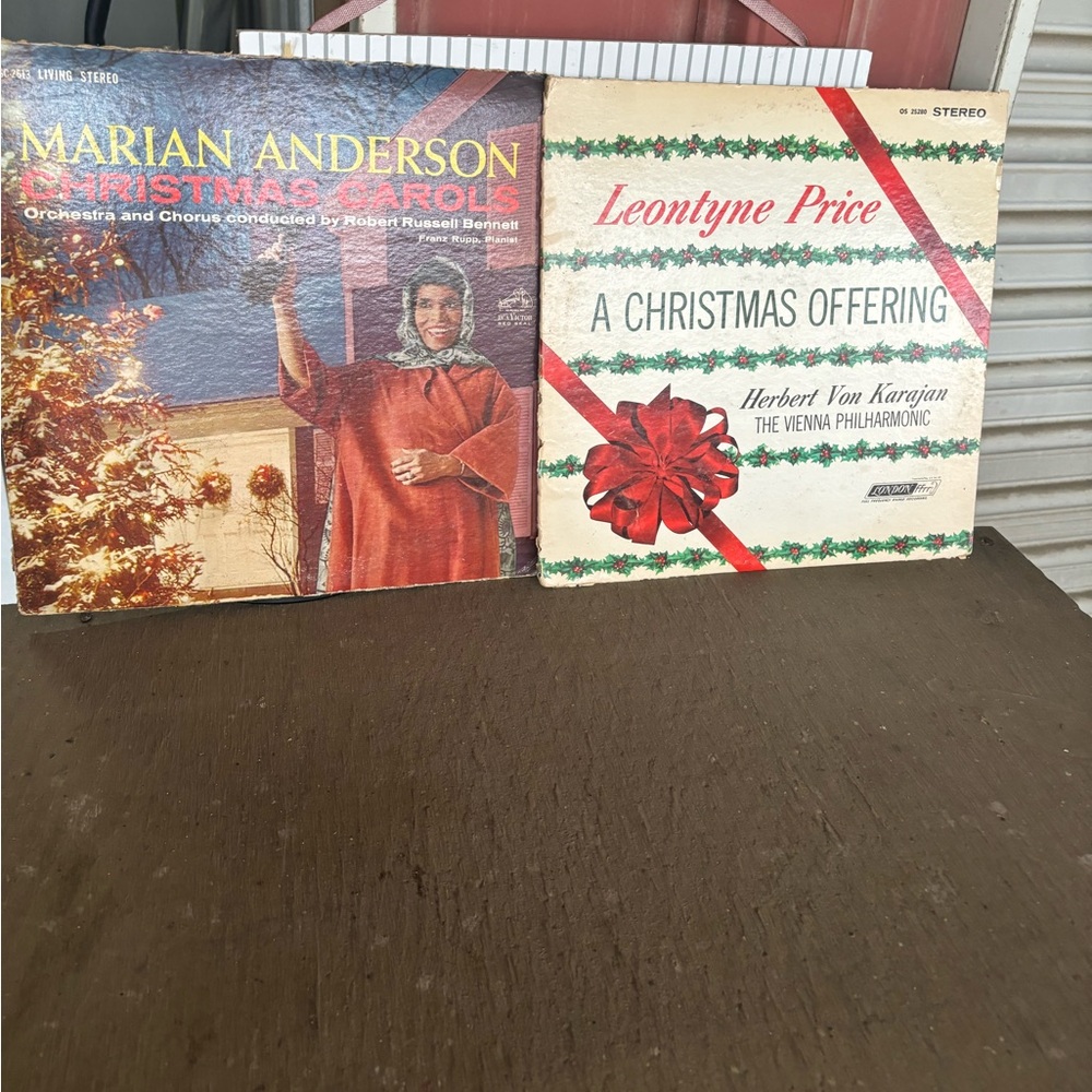 Vintage Opera greats Marian Anderson & Leontyne Price Christmas Classics LP